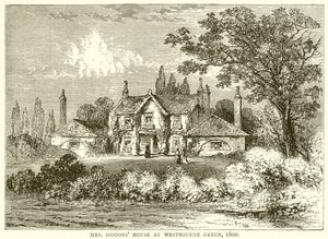 Mrs. Siddons House i Westbourne Green, 1800