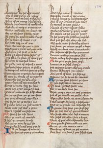 Ms326 f124r, Confessio Amantis av John Gower (penn og blekk på vellum) av English School