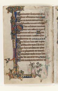 Ms 1-2005, f.175v, fra Macclesfield Psalter, Use of Sarum, East Anglia, ca. 1330 (penn & blekk og tempera på vellum) av English School
