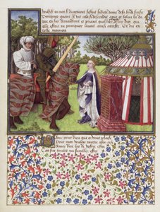 Ms. 2597 Heart and Desire with Hope at his House, faksimileutgave av Livre du Coeur dAmours Espris av Rene dAnjou av English School