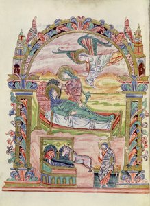 Ms 274 (Y-6) fol.32v Nativity, fra Missal of Robert of Jumieges, c.1016 av English School