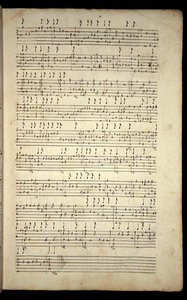 Mu Ms 689, s.3: The Lute Book of Lord Herbert of Cherbury som inneholder 240 stykker for Lute av engelske og franske komponister, ca. 1620-40 (blekk på papir) av English School