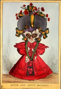 Much Ado About Nothing !!!, 1828 (håndfarget gravering) av English School