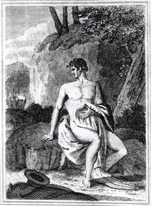 Mungo Park i Afrika, en illustrasjon fra 