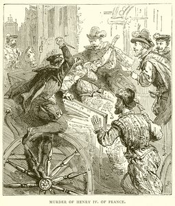 Drapet på Henry IV av Frankrike av English School