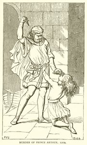 Mordet på prins Arthur, 1202 av English School