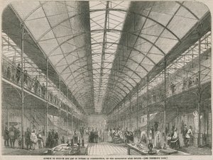 Museum of Science and Art under bygging, på Kensington Gore Estate av English School
