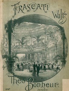 Musikalsk partitur for Frascati Waltz av Theo Bonheur av English School