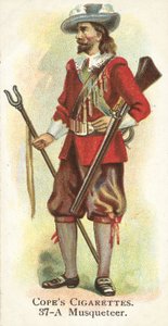 Musquetter (chromolitho) av English School