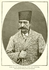 Nasr ed din Shah - kongelig type og kostyme av English School