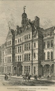 Nationalkrankenhaus für Gelähmte und Epileptiker, Queen Square, Bloomsbury von English School