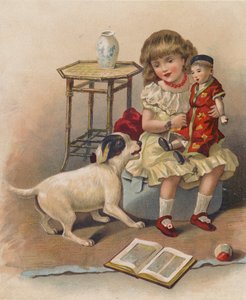 Slem hund (chromolitho) av English School