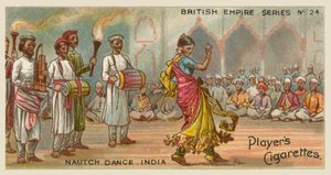 Nautch Dance, India (chromolitho) av English School