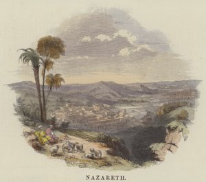 Nazareth (farget gravering) av English School