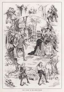 "Nell Gwynne" på Avenue Theatre (gravering) av English School