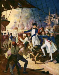 Nelson i slaget ved Nilen av English School