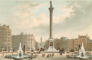Nelsons monument - Trafalgar Square av English School