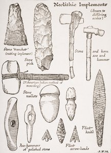 Neolithic Implements, illustrasjon fra 