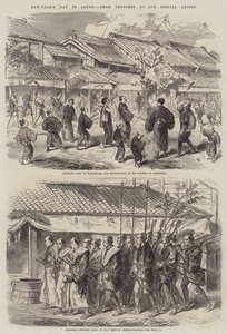 Nyttårsdag i Japan (gravering) av English School