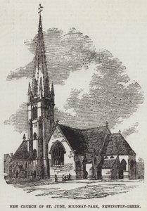 New Church of St Jude, Mildmay-Park, Newington-Green (gravering) av English School
