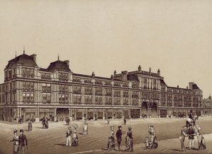 New Exchange Station, Liverpool (litografi) av English School