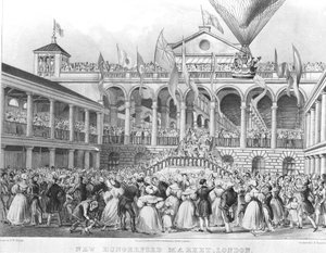 New Hungerford Market, 1833 av English School