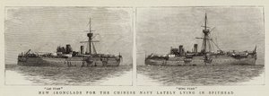 Nye Ironclads for den kinesiske marinen har nylig ligget i Spithead (gravering) av English School