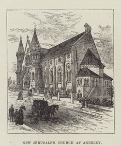 New Jerusalem Church at Anerley (gravering) av English School