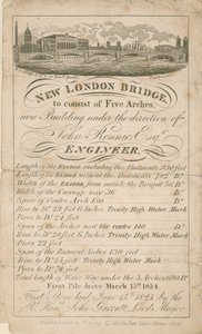 New London Bridge - John Rennie Engineer av English School