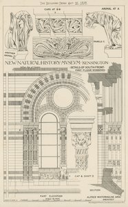 New Natural History Museum, South Kensington, London av English School