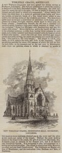 New Wesleyan Chapel, Mornington-Road, Southport, Lancashire (gravering) av English School