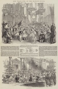 Nyttårsaften, på Mansion-House (gravering) av English School