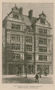 Ny bygning av Birkbeck Institute, Breams Buildings, Chancery Lane, London av English School
