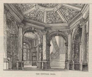 Ny bygning av Constitutional Club i Northumberland Avenue: The Central Hall av English School
