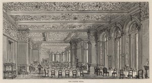 Ny bygning av Constitutional Club i Northumberland Avenue: Kafferommet av English School