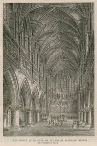 Ny kirke St Peter på stedet for Vauxhall Gardens av English School