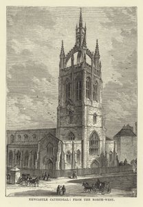 Newcastle Cathedral, fra nordvest av English School