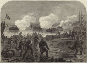 Nattangrep fra Kent Artillery Volunteers i Ore Creek av English School