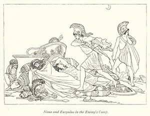 Nisus og Euryalus i fiendens leir (bilder) av English School