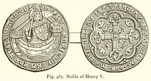Noble av Henry V av English School