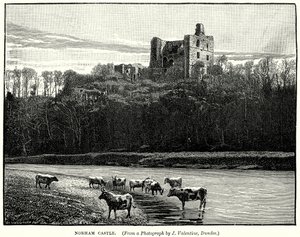 Norham slott (gravering) av English School