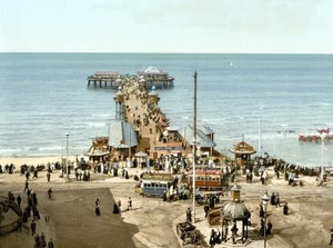 North Pier, Blackpool (håndfarget bilde) av English School
