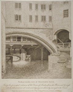 North View of Traitors Gate, Tower of London, utgitt av Nathaniel Smith (fl.1740-1802) 1798 av English School