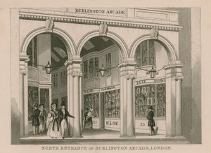 Nordinngangen til Burlington Arcade, London av English School