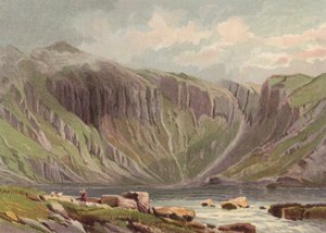 Nord for Wales, Llyn Idwal (farge litho) av English School