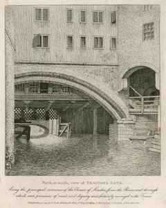 Nord- eller innvendig utsikt over Traitors Gate av English School