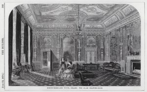 Northumberland House, Strand, Glass-salongen (gravering) av English School