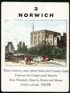 Norwich (farge litho) av English School