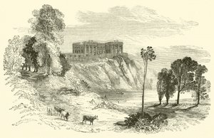 Nottingham Castle (gravering) av English School