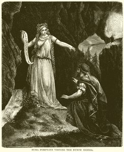 Numa Pompilius besøker nymfen Egeria av English School